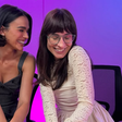 Bruna Marquezine aposta em conjunto cinza de R$ 12 mil para gravar podcast