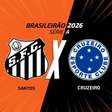 Santos x Cruzeiro, AO VIVO, com a Voz do Esporte, às 19h30