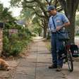 Depois de encontrar um cachorro esperando durante semanas diante da casa vazia de um vizinho que morreu, carteiro passa a parar cinco minutos todos os dias no mesmo portão, até conseguir que o animal atravesse a rua pela primeira vez e durma numa manta colocada dentro de sua garagem