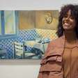 Barriguinha? Grávida, Maju Coutinho prestigia exposição do marido no Rio: 'Orgulho'