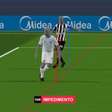 Gol do Grêmio foi anulado por impedimento de apenas um centímetro