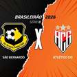 São Bernardo x Atlético-GO: onde assistir, escalações e arbitragem