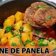 Carne de panela feita com músculo e batatas na pressão, super macia e com um molho bem encorpado