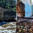 Drone mostra toneladas de lixo após cheia do Rio Tietê no interior de SP