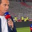Técnico segura as lágrimas em entrevista ao vivo ao saber da morte de amigo