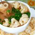 Caldo de feijão com bacon e calabresa bem encorpado, quentinho e cheio de sabor