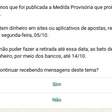 Governo dispara WhatsApp de alerta sobre MP que proíbe apostas