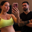 Sabrina Sato exibe no Instagram barrigão de gravidez após treino