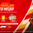 McDonald's lança promoção para fãs de Fórmula 1 concorrerem a ingressos para GP de Interlagos