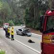 Motociclista morre em colisão com automóvel na BR-282 em Águas Mornas