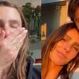 Fernanda Lima cai no choro após conquista do filho, João Hilbert, em desfile internacional