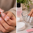 Remover unhas postiças puxando a borda pode arrancar camadas da unha natural, e o adesivo precisa ser dissolvido conforme o sistema usado