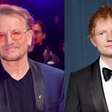 Bono revela que Ed Sheeran pediu para ficar fora da política durante a gravação de 'Yours Eternally'