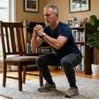 Os treinadores concordam: "Aos 60 anos, em vez de caminhar por 20 minutos, é muito mais eficaz fazer exercícios como agachamentos na cadeira ou flexões na bancada da cozinha."