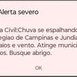 Defesa Civil emite alerta severo de chuvas e ventos para São Paulo e Campinas; tempestade provocou uma morte no Estado