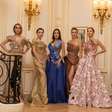 Grife brasileira Maísa Gouveia apresenta moda festa em desfile no Hotel Ritz, em Paris