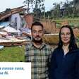 O vento derrubou a nossa casa, mas não a nossa fé
