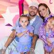 Vestido repetido de Bruna Biancardi e cunhada, Neymar Jr. de sapato rosa: veja looks da festa de 3 anos de Mavie