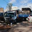 Acidente com 28 veículos na BR-040 interdita rodovia próximo a BH