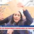Repórter de emissora associada à extrema direita é hostilizada por estudantes durante protesto em Paris