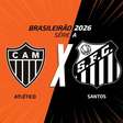 Atlético x Santos: onde assistir, escalações e arbitragem