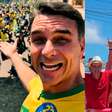 Flávio Bolsonaro realiza motocarreata em São Gonçalo (RJ), enquanto Lula faz caminhada em Natal (RN)