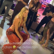 Ana Paula Siebert desce na 'boquinha da garrafa' durante show surpresa do É o Tchan em festa de aniversário na Bahia