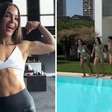 Após se dedicar aos treinos, Mel Maia aproveita piscina com amigas: 'Para não endoidar'