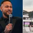 Neymar assiste jogo de futebol em superiate de valor cifrado e telão gigantesco; saiba quanto