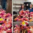 Enfermeira leva 850 flores cultivadas em casa a pacientes internados e transforma gesto em uma corrente de carinho que mobiliza a comunidade