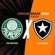 Palmeiras x Botafogo: onde assistir, escalações e arbitragem