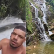 Homem grava vídeo antes de queda fatal em cachoeira no RJ: 'Depois de cair daqui, só a morte'