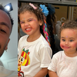 Neymar mostra noite de brincadeiras com as filhas e flagra as meninas aprontando: 'Tão de segredinho'
