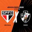 São Paulo x Vasco, AO VIVO, com a Voz do Esporte, às 19h30