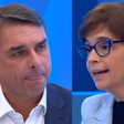 Após almoço com a cúpula da Globo, Flávio Bolsonaro é confrontado por Renata Lo Prete sobre filme do pai, ouve correção sobre Lula e vira alvo de críticas na web: 'Muito fraco e muito ruim'