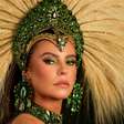 Paolla Oliveira aposta em look verde para coroação na Imperatriz; veja fotos da rainha