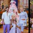 Bolo de Maria Flor, filha de Virginia e Zé Felipe, tem mais de 3 metros e impressiona