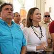 María Corina Machado participa de missa ao voltar à Venezuela após quase um ano fora do país