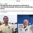 Imprensa internacional repercute prorrogação da votação e tensão no 2º turno no Brasil