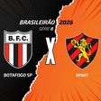 Botafogo-SP x Sport: onde assistir, escalações e arbitragem