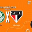 Palmeiras x São Paulo: onde assistir, escalações e arbitragem