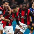 Milan vence a Internazionale e incendeia o Italiano; Lazio agradece