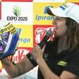 Brasileira mostra capacete especial para GP de São Paulo