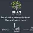 Posição dos valores decimais