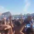 Torcida argentina impressiona ao dominar Praia de Copacabana