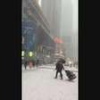 EUA: leitora filma tempestade de neve em Nova York