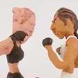 Artista recria nocaute de Ronda Rousey com argila