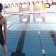 Palestina treina em piscina amadora para disputar Olimpíadas