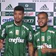 Mayke e Juninho são apresentados no Palmeiras e vivem expectativa de estreia
