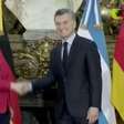 Macri recebe Merkel na Casa Rosada para reunião sobre G20